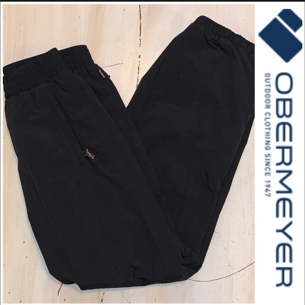 OBERMEYER  BLK Utility Shell Ski Pant Ladies sz 10